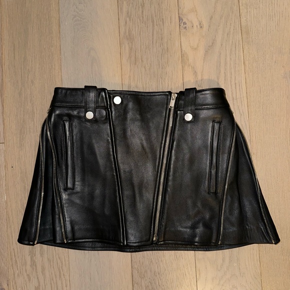 Dion Lee Leather Biker Mini Skirt - Picture 7 of 13